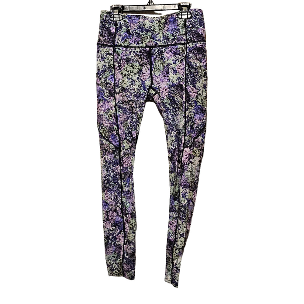 Lululemon Wunder Under‎ Hi-Rise Tight Heathered Stony Grape/Black